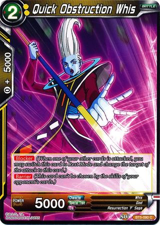 Quick Obstruction Whis (BT5-090) [Miraculous Revival] | Fandemonia Ltd