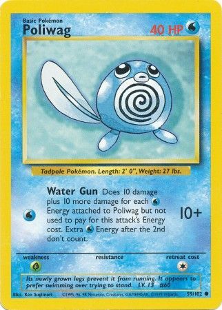 Poliwag (59/102) [Base Set Unlimited] | Fandemonia Ltd