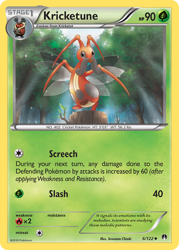 Kricketune (6/122) [XY: BREAKpoint] | Fandemonia Ltd