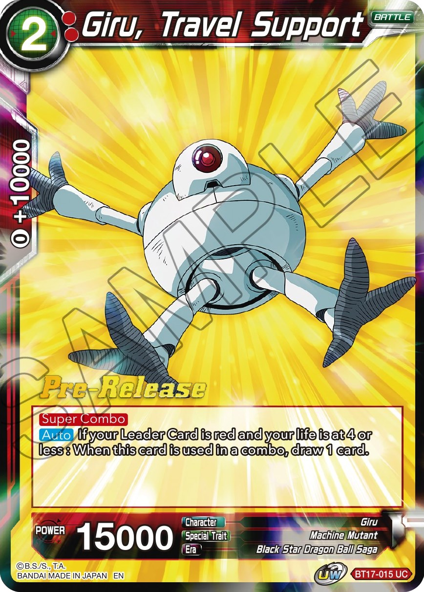 Giru, Travel Support (BT17-015) [Ultimate Squad Prerelease Promos] | Fandemonia Ltd