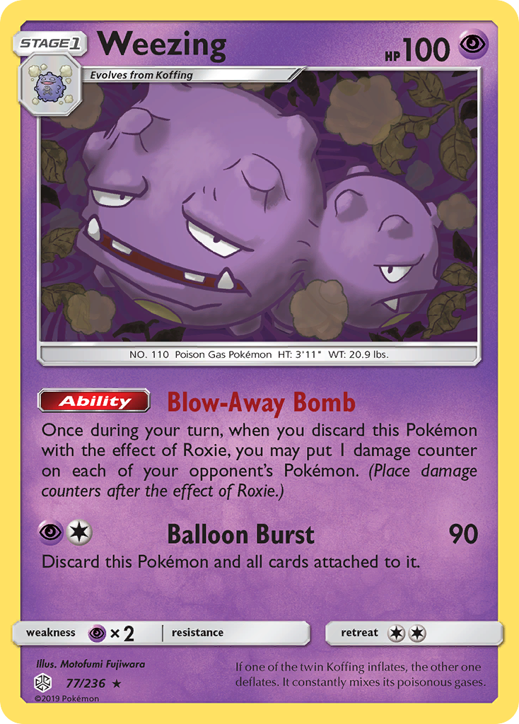 Weezing (77/236) [Sun & Moon: Cosmic Eclipse] | Fandemonia Ltd