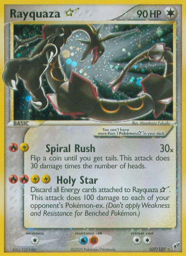 Rayquaza Star (107/107) [EX: Deoxys] | Fandemonia Ltd