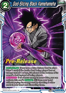 God-Slicing Black Kamehameha (BT10-057) [Rise of the Unison Warrior Prerelease Promos] | Fandemonia Ltd