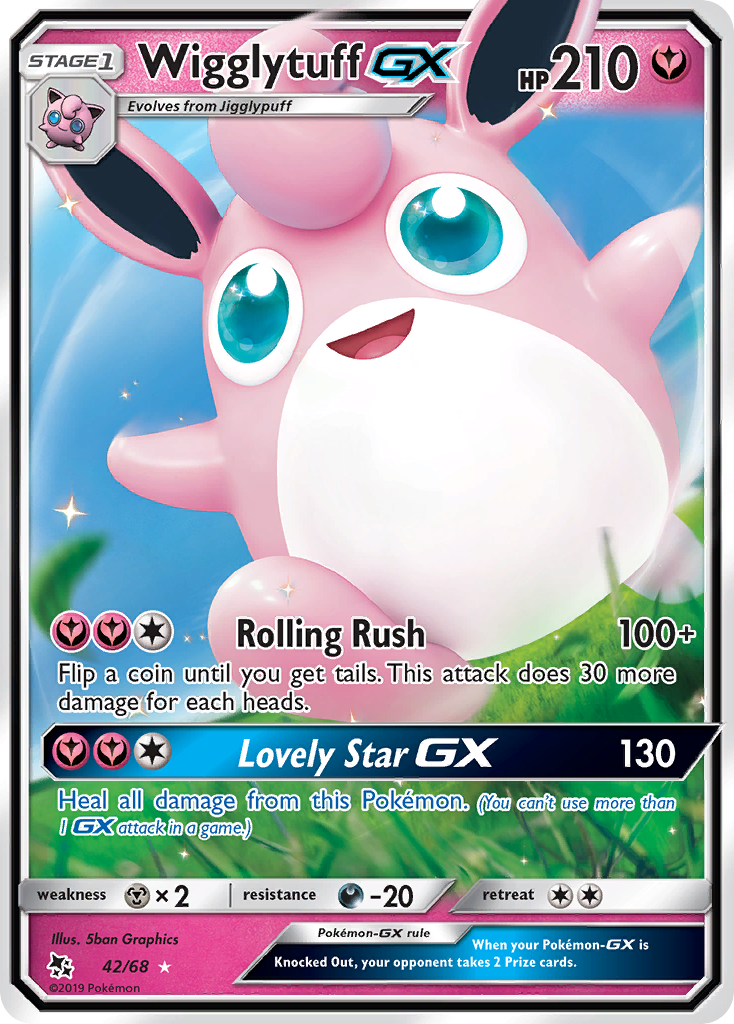 Wigglytuff GX (42/68) [Sun & Moon: Hidden Fates] | Fandemonia Ltd