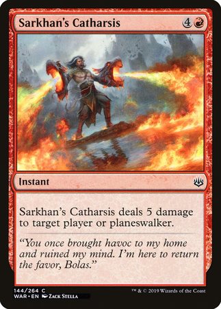 Sarkhan's Catharsis [War of the Spark] | Fandemonia Ltd