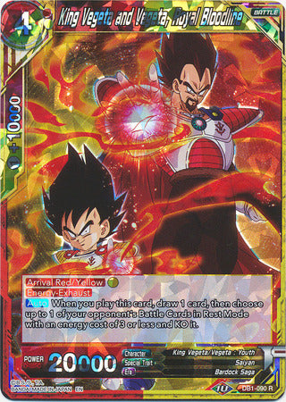 King Vegeta and Vegeta, Royal Bloodline (DB1-090) [Dragon Brawl] | Fandemonia Ltd