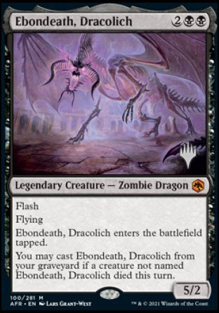 Ebondeath, Dracolich (Promo Pack) [Dungeons & Dragons: Adventures in the Forgotten Realms Promos] | Fandemonia Ltd