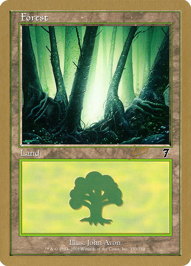 Forest (rl330) (Raphael Levy) [World Championship Decks 2002] | Fandemonia Ltd