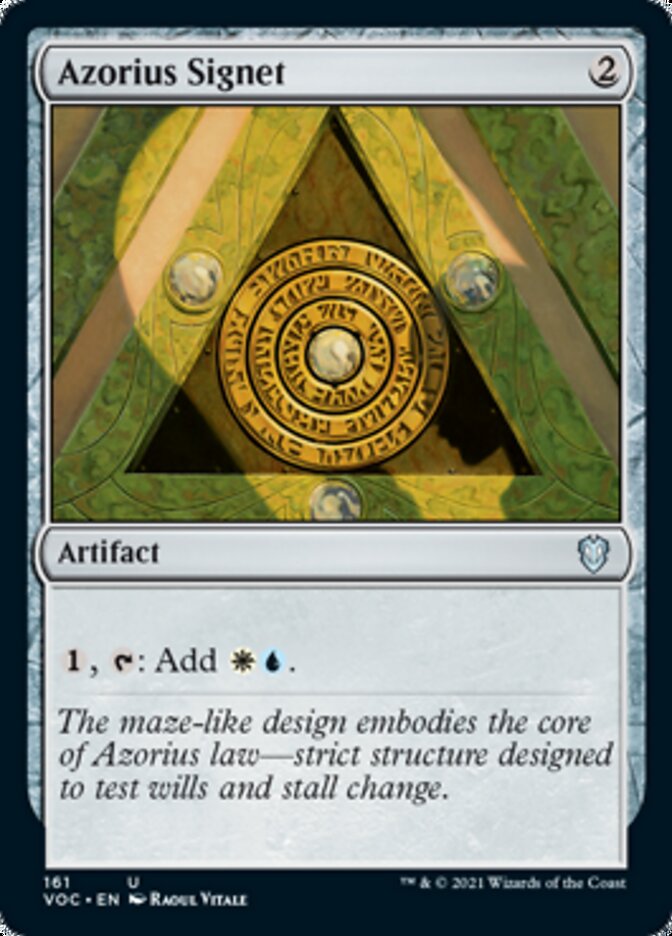 Azorius Signet [Innistrad: Crimson Vow Commander] | Fandemonia Ltd