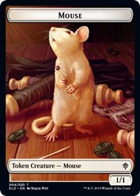 Mouse // Food (16) Double-sided Token [Throne of Eldraine Tokens] | Fandemonia Ltd