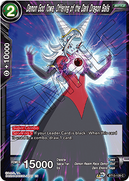 Demon God Towa, Offering of the Dark Dragon Balls (Common) [BT13-139] | Fandemonia Ltd