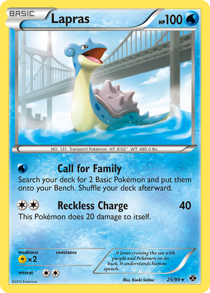 Lapras (25/99) [Black & White: Next Destinies] | Fandemonia Ltd