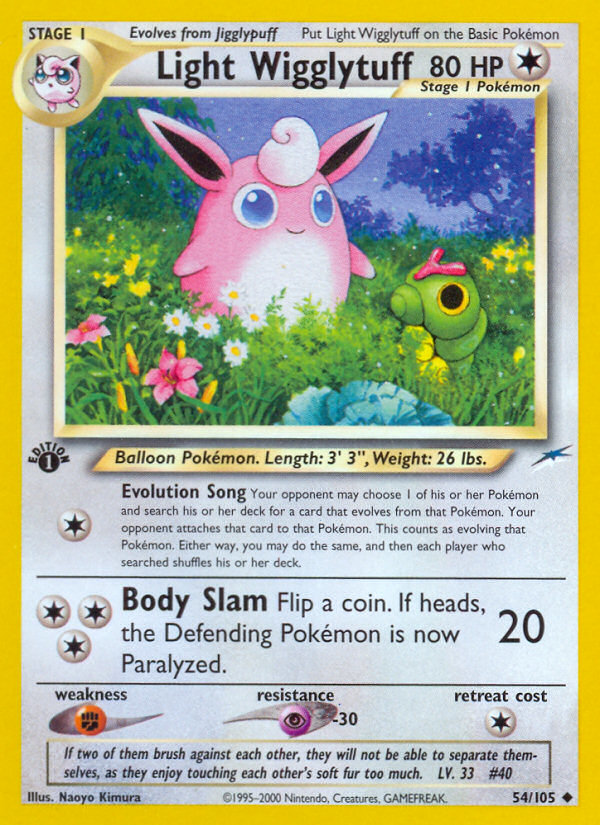 Light Wigglytuff (54/105) [Neo Destiny 1st Edition] | Fandemonia Ltd