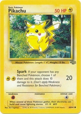 Pikachu (60/64) [Jungle Unlimited] | Fandemonia Ltd