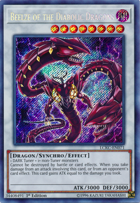 Beelze of the Diabolic Dragons [LCKC-EN071] Secret Rare | Fandemonia Ltd