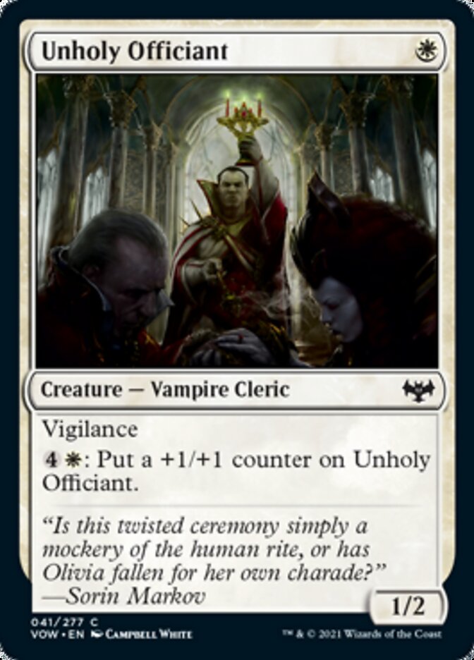 Unholy Officiant [Innistrad: Crimson Vow] | Fandemonia Ltd