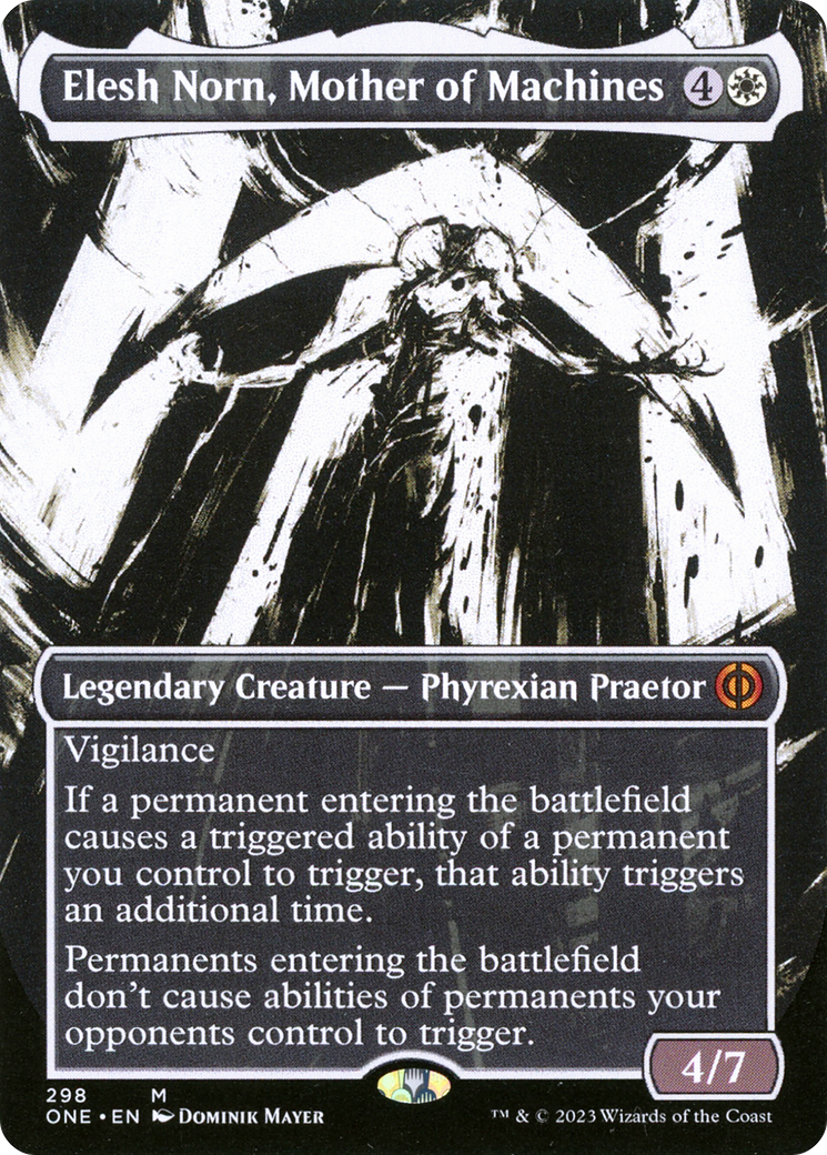 Elesh Norn, Mother of Machines (Borderless Ichor) [Phyrexia: All Will Be One] | Fandemonia Ltd