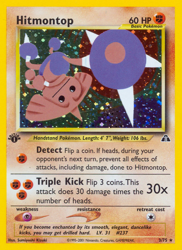 Hitmontop (3/75) [Neo Discovery 1st Edition] | Fandemonia Ltd