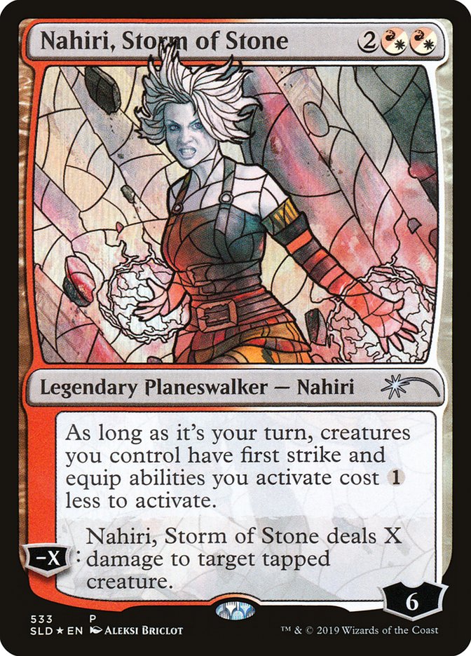 Nahiri, Storm of Stone (Stained Glass) [Secret Lair Drop Promos] | Fandemonia Ltd
