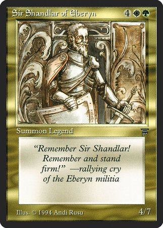 Sir Shandlar of Eberyn [Legends] | Fandemonia Ltd