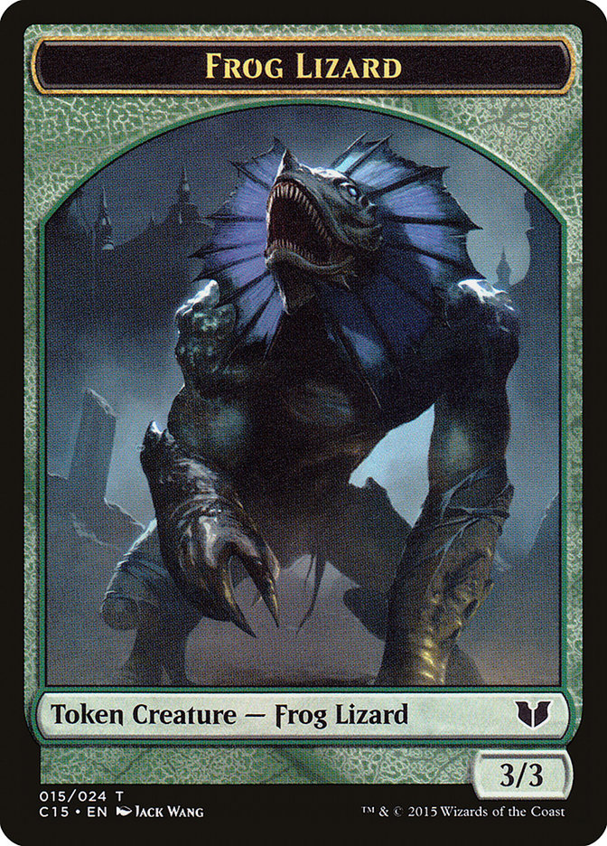 Frog Lizard // Germ Double-Sided Token [Commander 2015 Tokens] | Fandemonia Ltd