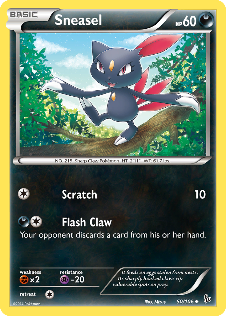 Sneasel (50/106) [XY: Flashfire] | Fandemonia Ltd