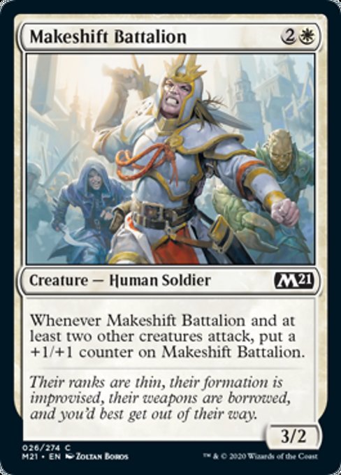 Makeshift Battalion [Core Set 2021] | Fandemonia Ltd