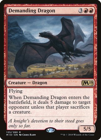 Demanding Dragon [Core Set 2019] | Fandemonia Ltd