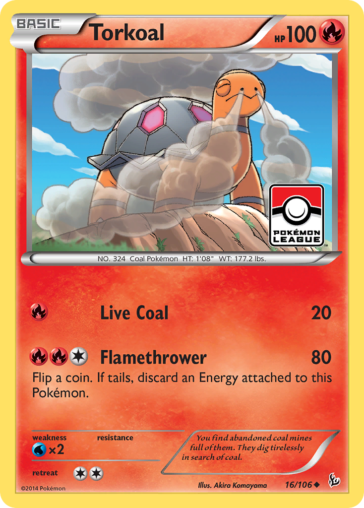 Torkoal (16/106) [XY: Flashfire] | Fandemonia Ltd