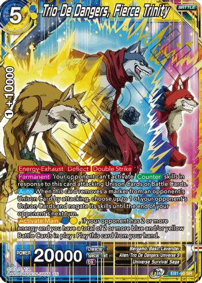 Trio De Dangers, Fierce Trinity (EB1-060) [Battle Evolution Booster] | Fandemonia Ltd