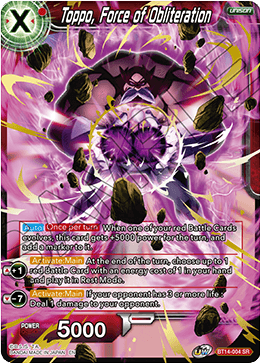 Toppo, Force of Obliteration (BT14-004) [Cross Spirits] | Fandemonia Ltd