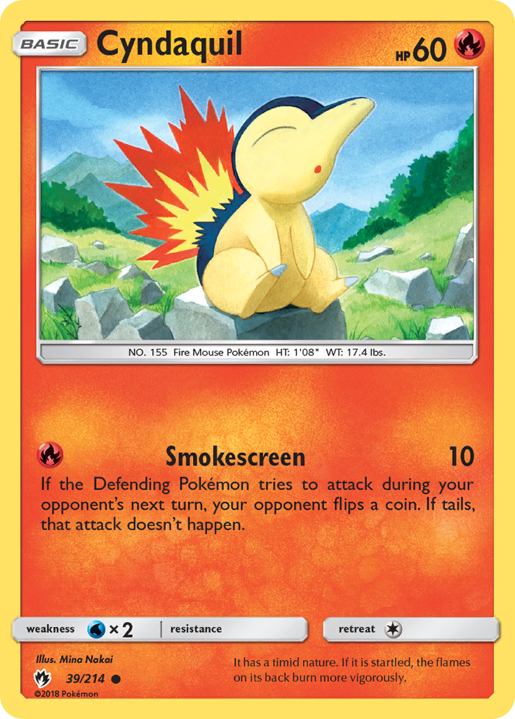 Cyndaquil (39/214) [Sun & Moon: Lost Thunder] | Fandemonia Ltd