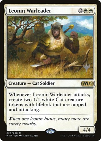 Leonin Warleader [Core Set 2019 Promos] | Fandemonia Ltd