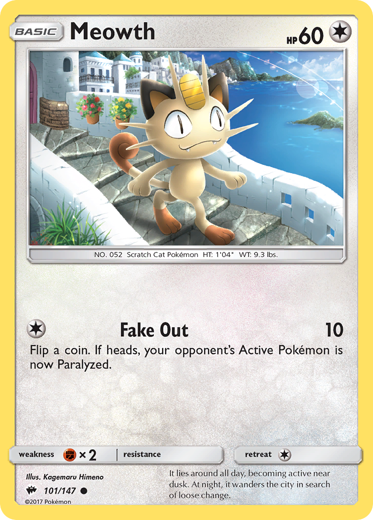 Meowth (101/147) [Sun & Moon: Burning Shadows] | Fandemonia Ltd