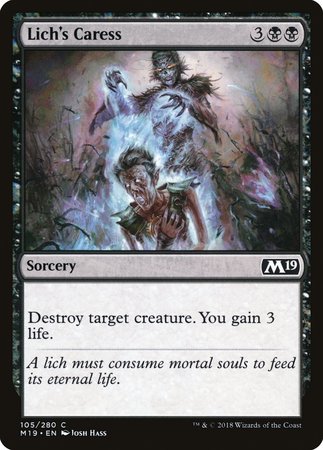 Lich's Caress [Core Set 2019] | Fandemonia Ltd