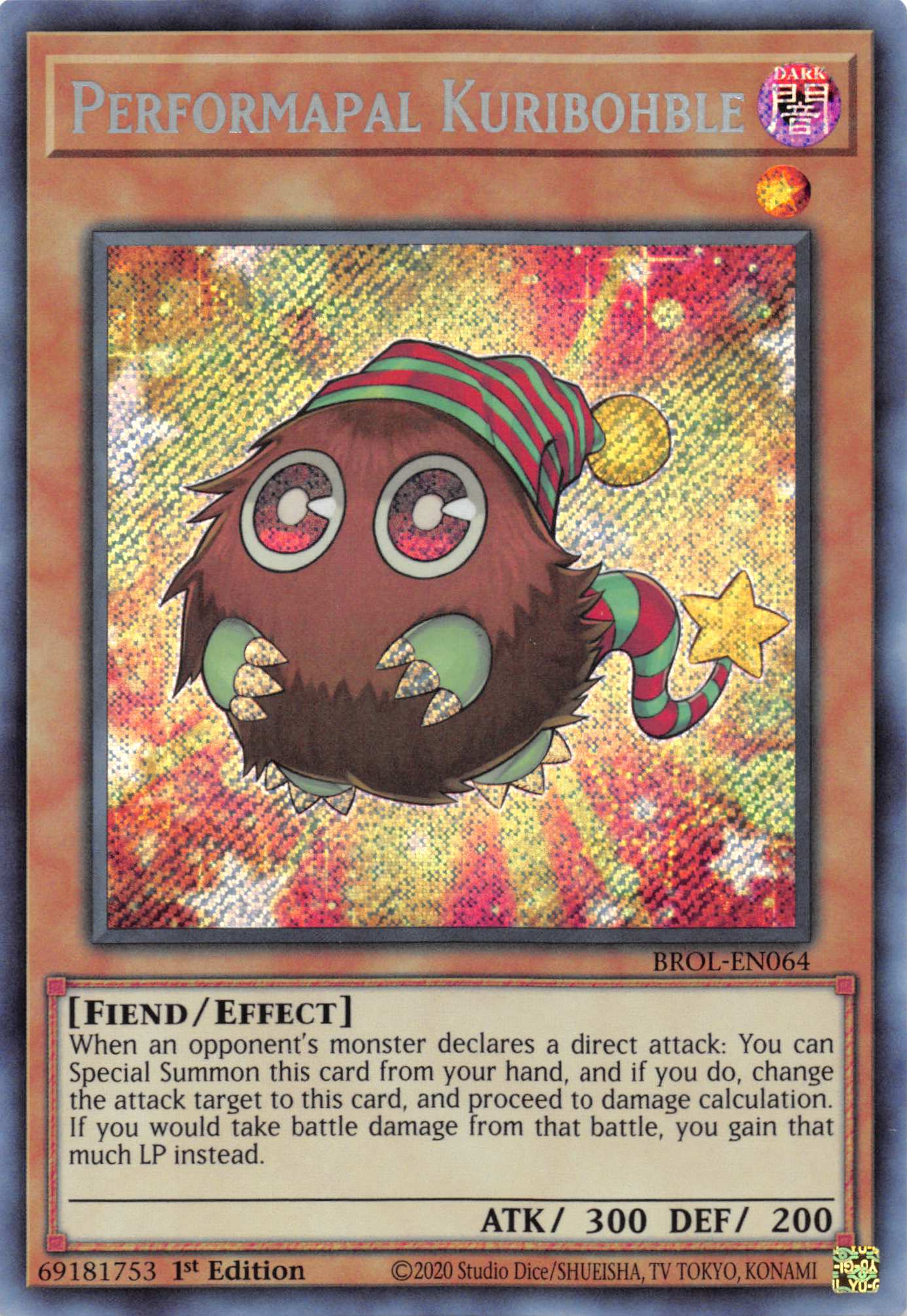 Performapal Kuribohble [BROL-EN064] Secret Rare | Fandemonia Ltd