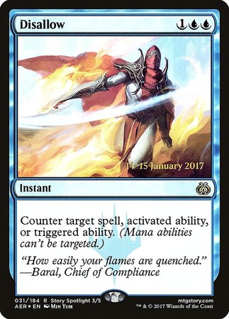 Disallow [Aether Revolt Promos] | Fandemonia Ltd