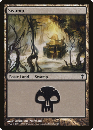 Swamp (240a) [Zendikar] | Fandemonia Ltd