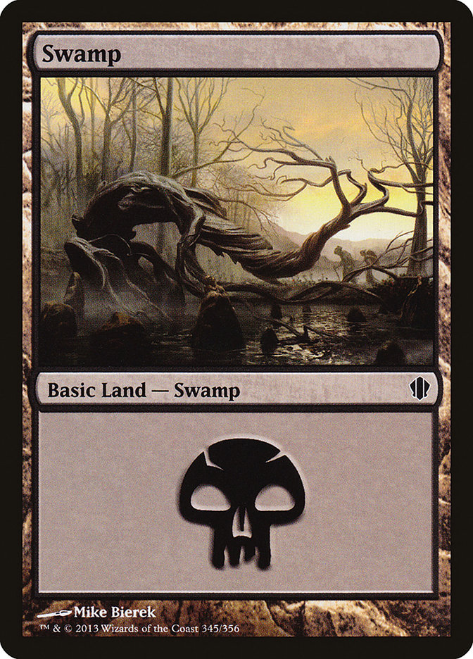 Swamp (345) [Commander 2013] | Fandemonia Ltd