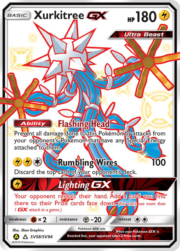 Xurkitree GX (SV58/SV94) [Sun & Moon: Hidden Fates - Shiny Vault] | Fandemonia Ltd