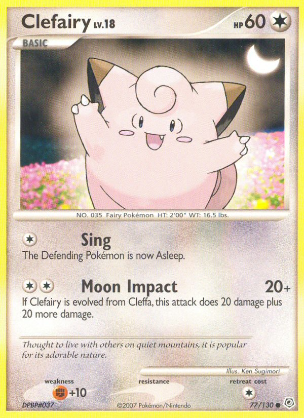 Clefairy (77/130) [Diamond & Pearl: Base Set] | Fandemonia Ltd