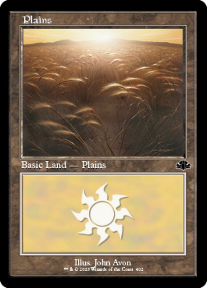 Plains (402) (Retro) [Dominaria Remastered] | Fandemonia Ltd