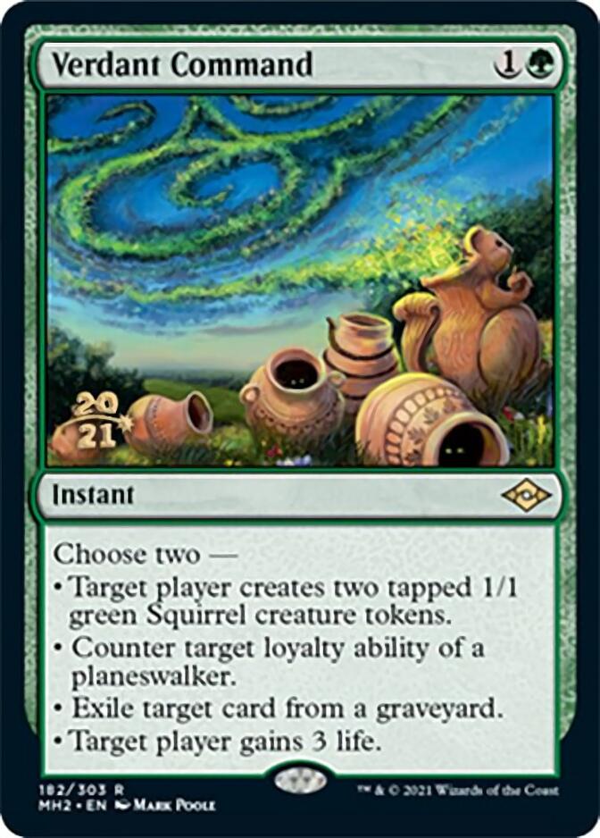 Verdant Command [Modern Horizons 2 Prerelease Promos] | Fandemonia Ltd