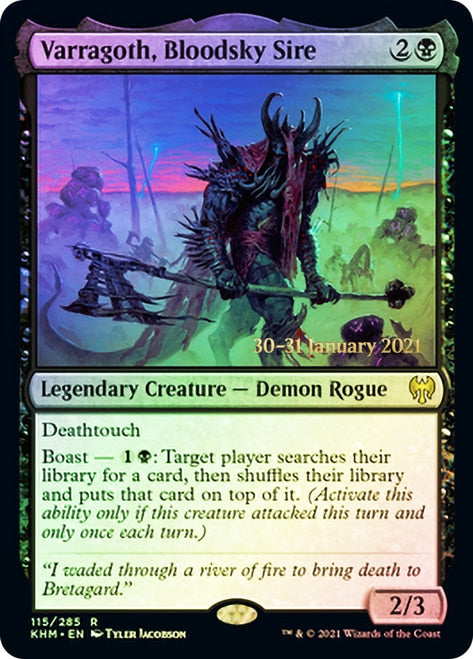 Varragoth, Bloodsky Sire  [Kaldheim Prerelease Promos] | Fandemonia Ltd