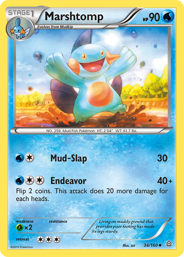 Marshtomp (34/160) [XY: Primal Clash] | Fandemonia Ltd