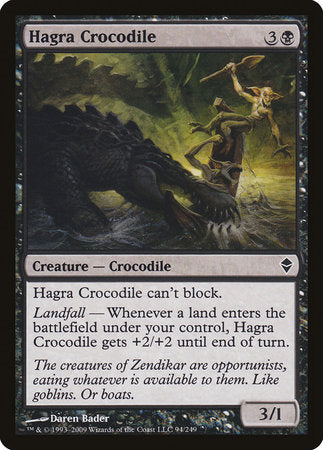 Hagra Crocodile [Zendikar] | Fandemonia Ltd