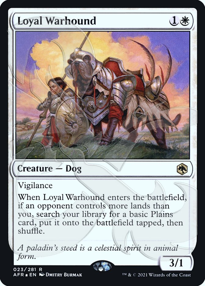 Loyal Warhound (Ampersand Promo) [Dungeons & Dragons: Adventures in the Forgotten Realms Promos] | Fandemonia Ltd