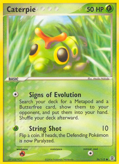 Caterpie (56/112) [EX: FireRed & LeafGreen] | Fandemonia Ltd