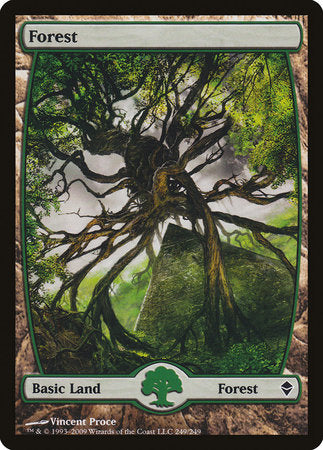 Forest (249) - Full Art [Zendikar] | Fandemonia Ltd