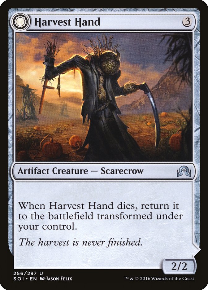 Harvest Hand // Scrounged Scythe [Shadows over Innistrad] | Fandemonia Ltd